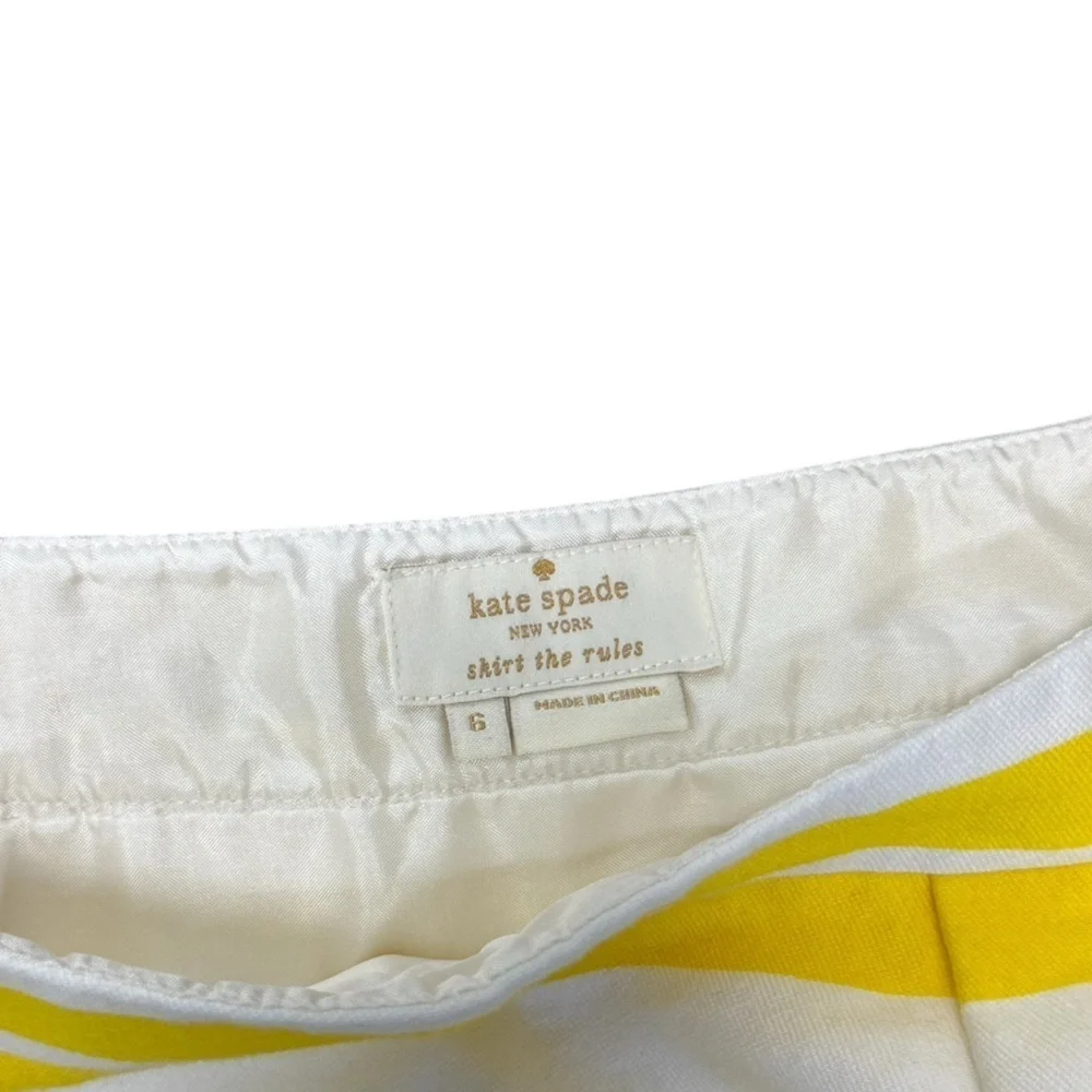 Kate Spade Brilliant yellow and white stripe Barry
Skirt - Picture 6 of 11